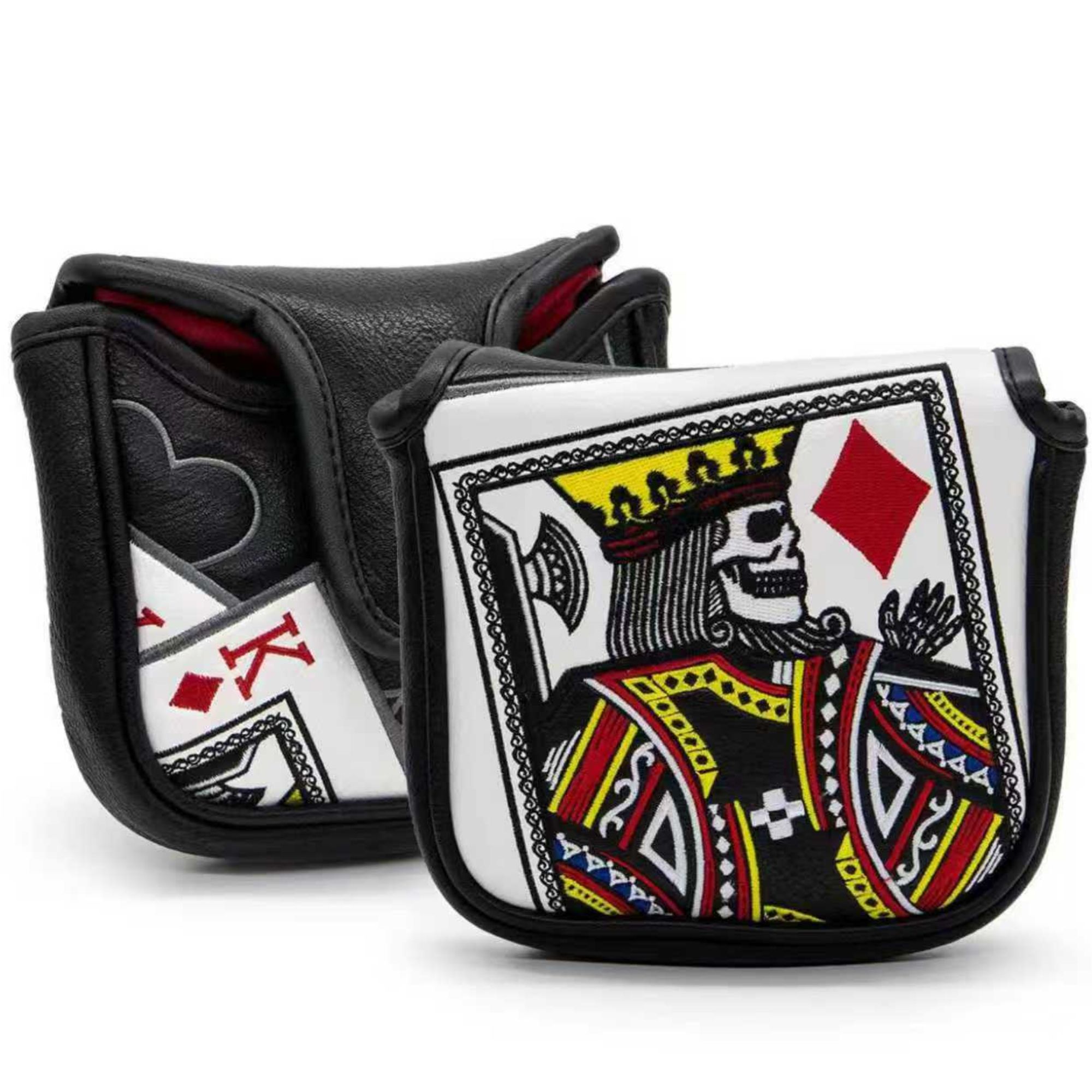 Golf Putter - Mazo bordado King Of Hearts con