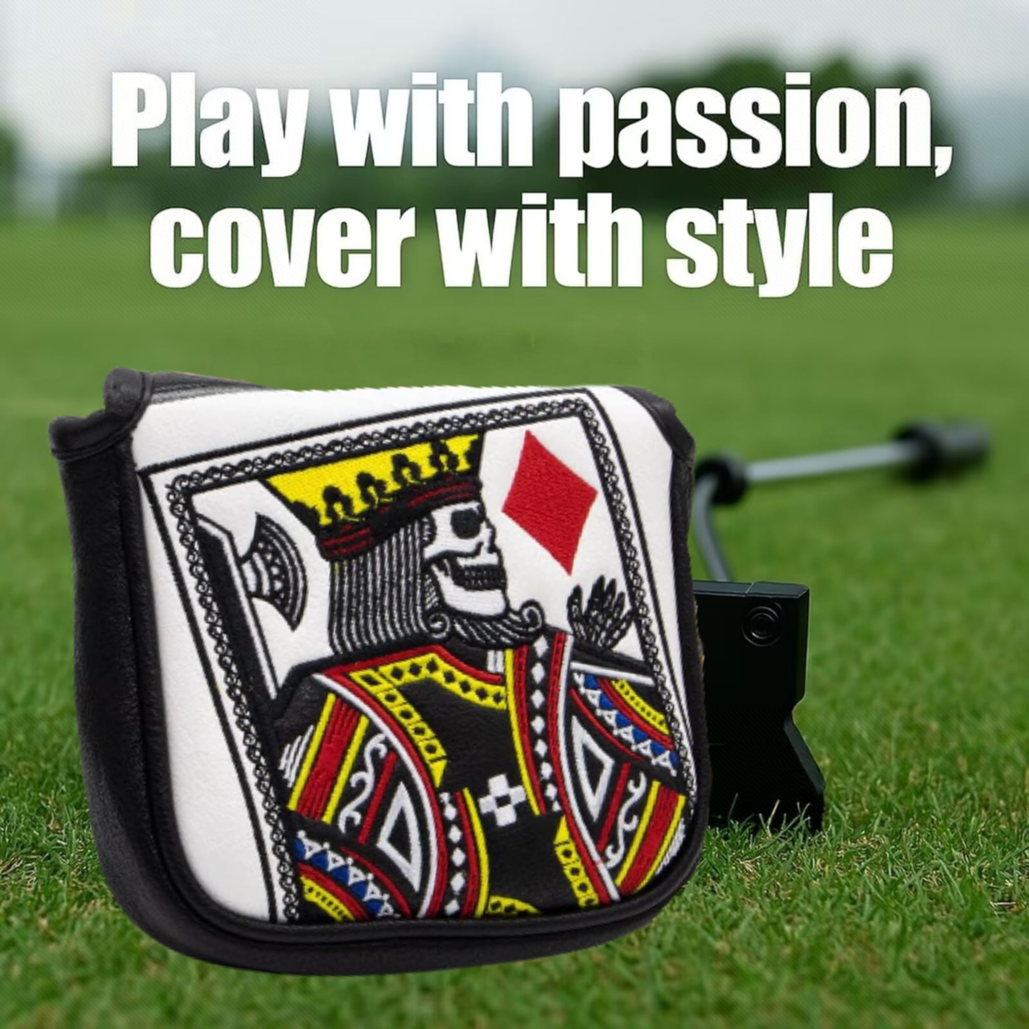 Mazo bordado King Of Hearts co - Golf Putter reseña y precio